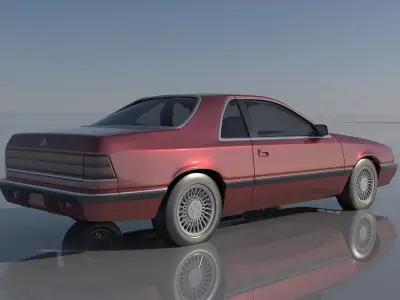 Chrysler LeBaron Coupe 1989 3D print model