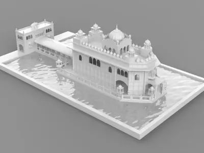 Golden Temple India  3D model