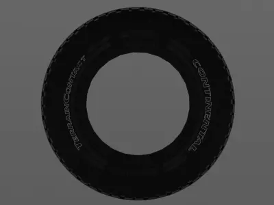 Continental TerrainContact AT Tire Low-poly 3D model
