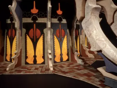 building 7 Low-poly 3D model