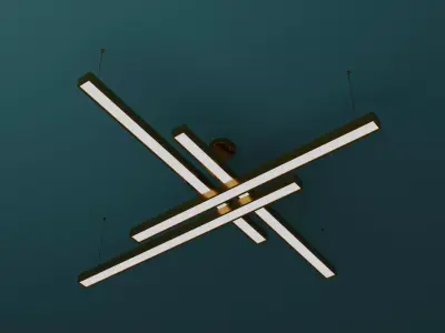 Modern Led Lamp Low-poly 3D model