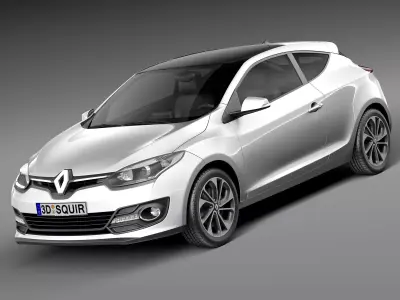Renault Megane 3-door 2014 3D model