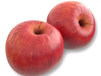 Photorealistic 3D Scanned Apple Low-poly 3D model