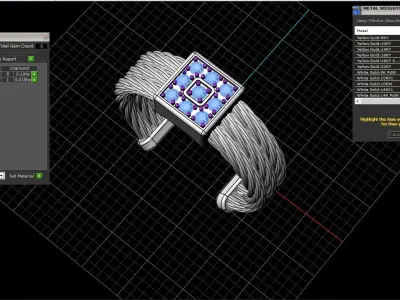 Rope braided ring model 487 3D print model