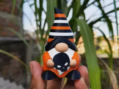Halloween Special - Gnome Skull 3D print model