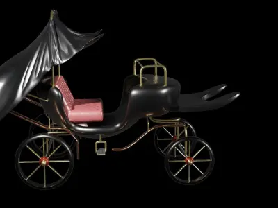 Old Cart High Poly PBR 3D Model  3D model