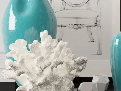 Decoration set by Kelly Hoppen 2 3D model