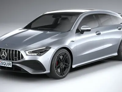 Mercedes-Benz CLA35 AMG Shooting Brake 2024 3D model