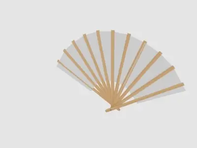  Japanese Fan Bokashi  3D model