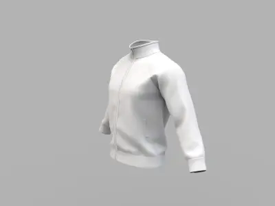 Men sport jacket sweatshirt Marvelous Designer 3D model