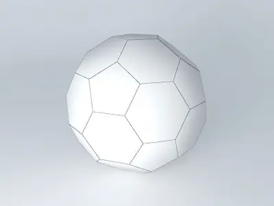 Low Poly Soccer Ball Free 3D model
