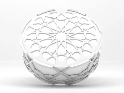 Small Stand in an Arabic Theme 3D model