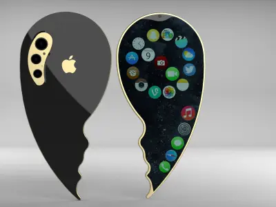 Apple iPhone The Next and Dimensions Low-poly 3D model 3D model