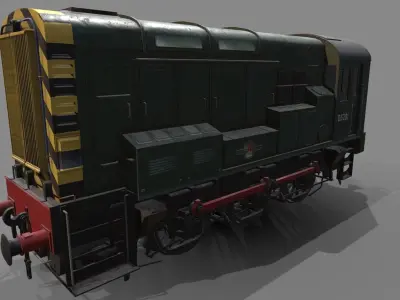 Class 08 Diesel Low-poly 3D model