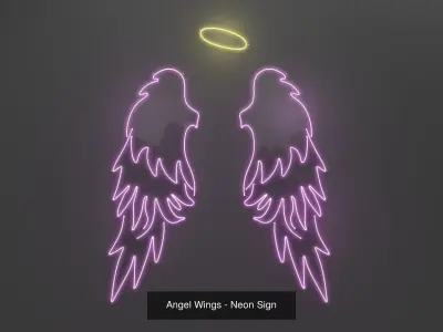 Neon Wings - 6 Pack 3D Model Collection