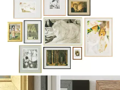 Gallery Wall 59 3D model