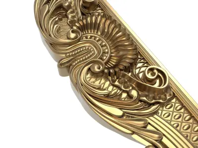 Carved Picture Frame 3D model