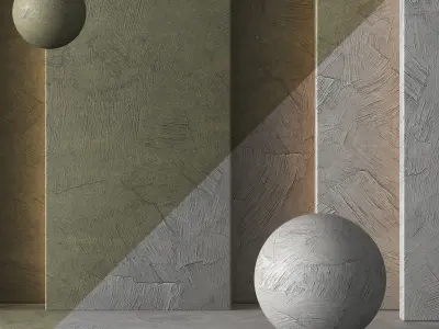 Plaster Poorly Renovated-Seamless - Tileable-DrCG No 110 3D model