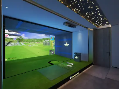 golf interior 3D model