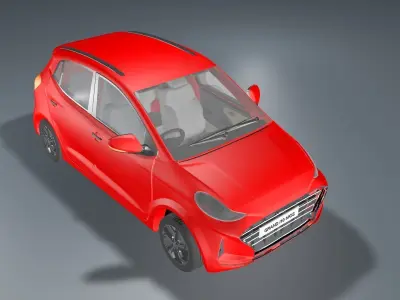 Car Exterior Low-poly 3D model