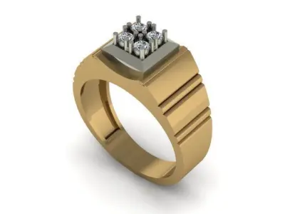 men ring rady to print 3D print model