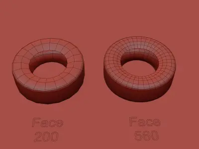 Tire SUV Low-Poly Low-poly 3D model