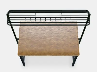 VADHOLMA kitchen island with frame Low-poly 3D model