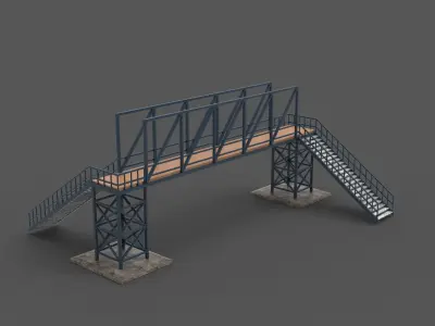 Pedestrian Bridge 3D model
