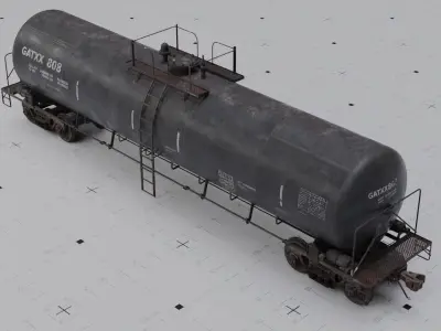 TRAINS  Tank cars 3 liveries 3D model