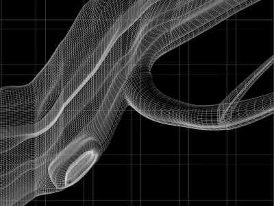 stl model of a door  cherry blossoms and birds for CNC router 3D print model