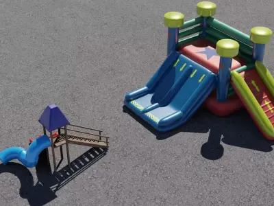 Slide and Inflatable 3D models 3D Model Collection