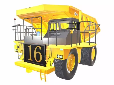 Mining Dump Truck Generic Low-poly 3D model