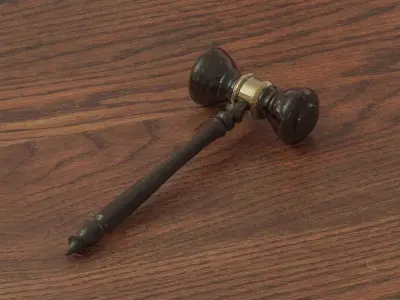 Gavel 3D print model