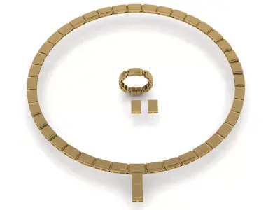 Gold Necklace  3D print model