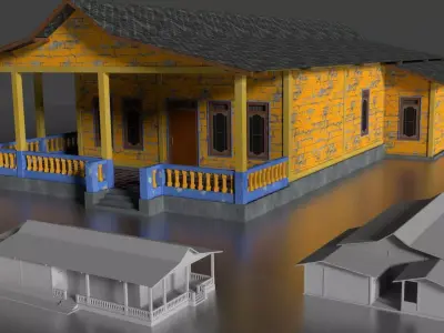 Rumah Beton 011-020 FBX 3D model