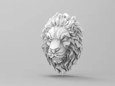 Lion head  3D model