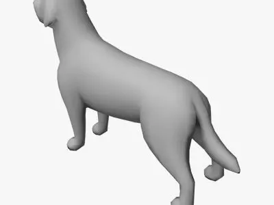 Low Poly Labrador Retriever Low-poly 3D model