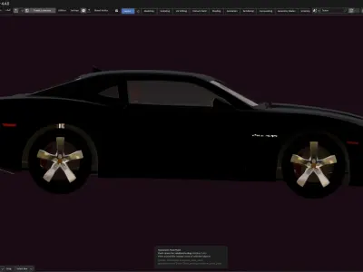 Car Chevrolet  Camaro  2010 Low-poly 3D model