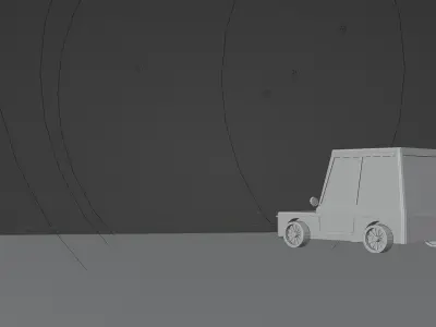 Sleek Low Poly Car Model - Perfect for Your CG Projects Low-poly 3D model