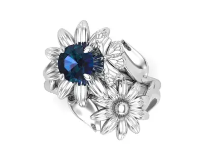 Butterfly ring 3D print model