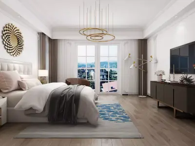 bedroom interior 3D model