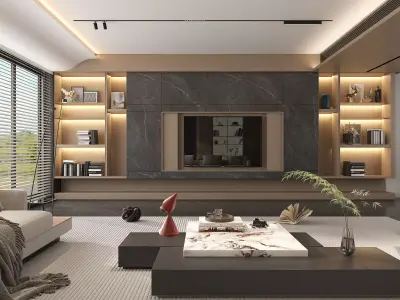 Living Room Scene 9 3D model