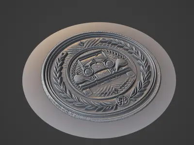 Car Pendant Medallion 3D print model