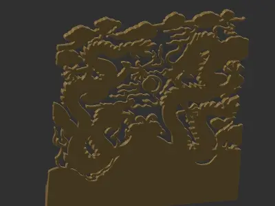 two dragons 3D print model