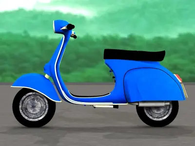 SCOOTER with Animation 3D model