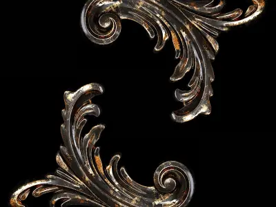 Classic carved 029 3D model
