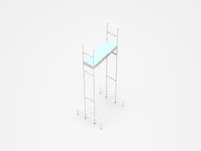 Movable Double-sided Industrial Platform 3D model