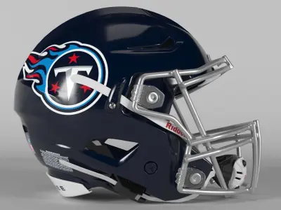 TENNESSEE TITANS Helmet Football AFC SOUTH PBR updated 2025 3D model