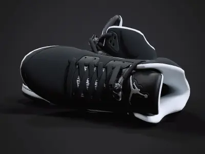 Air Jordan 5-retro sneaker 2 Low-poly 3D model