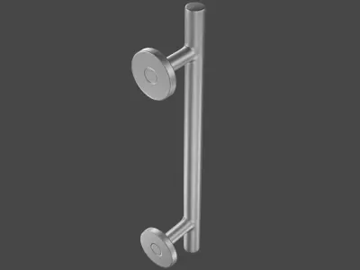 A 3D Simple Tubular Handle Door 3D model